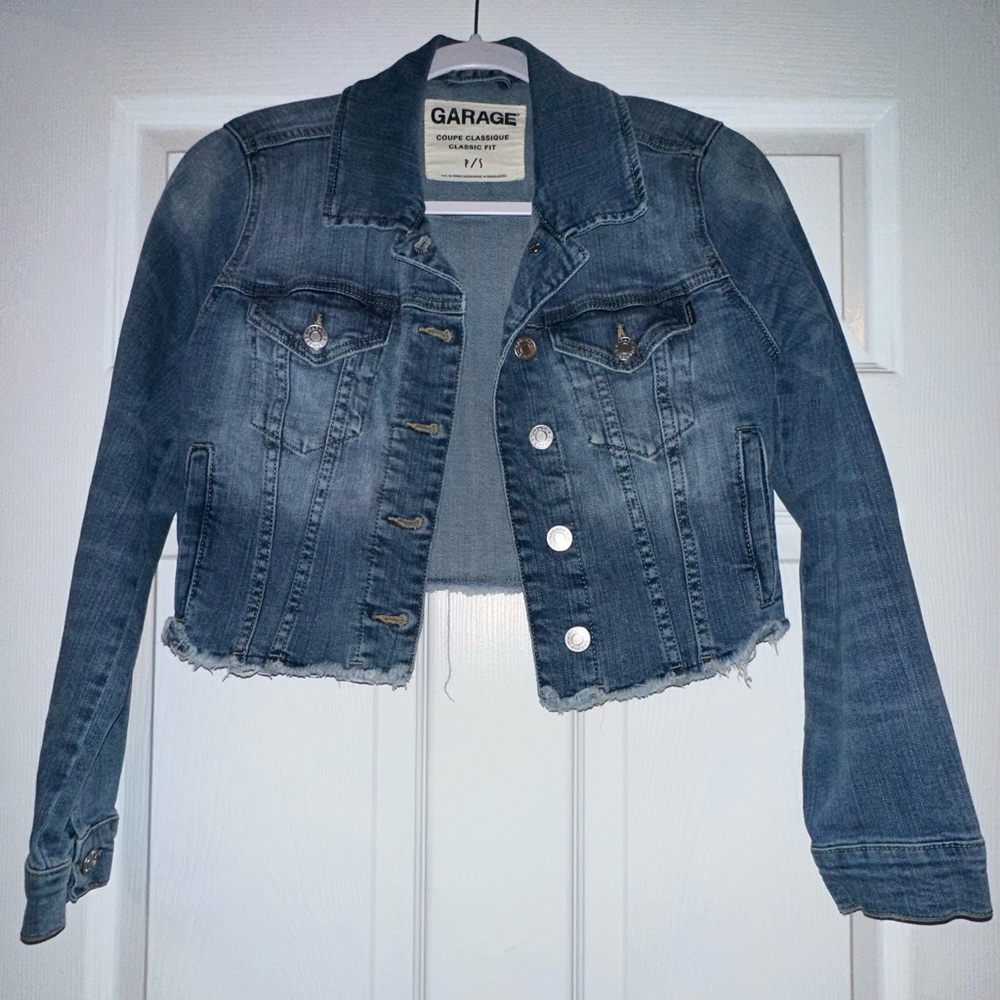 Navy Blue Denim Jacket #denimjacket